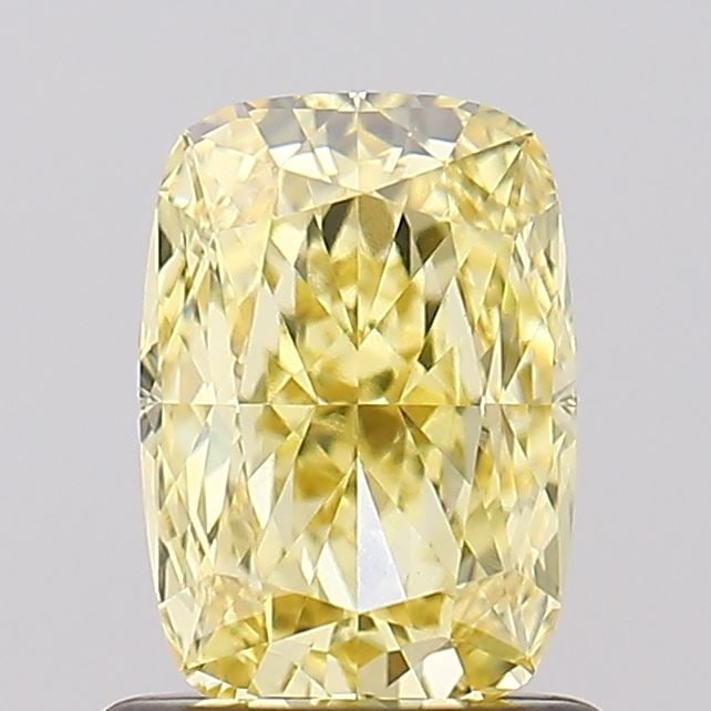 Loose Diamond - CUSHION MODIFIED 1.03ct Fancy Intense Yellow VVS2: Loose Diamond - CUSHION MODIFIED 1.03ct Fancy Intense Yellow VVS2 Source: This is a real non-mined Diamond that has been grown in a lab Shape: CUSHION MODIFIED Carats: 1.03 Color: Fancy Intense Yellow