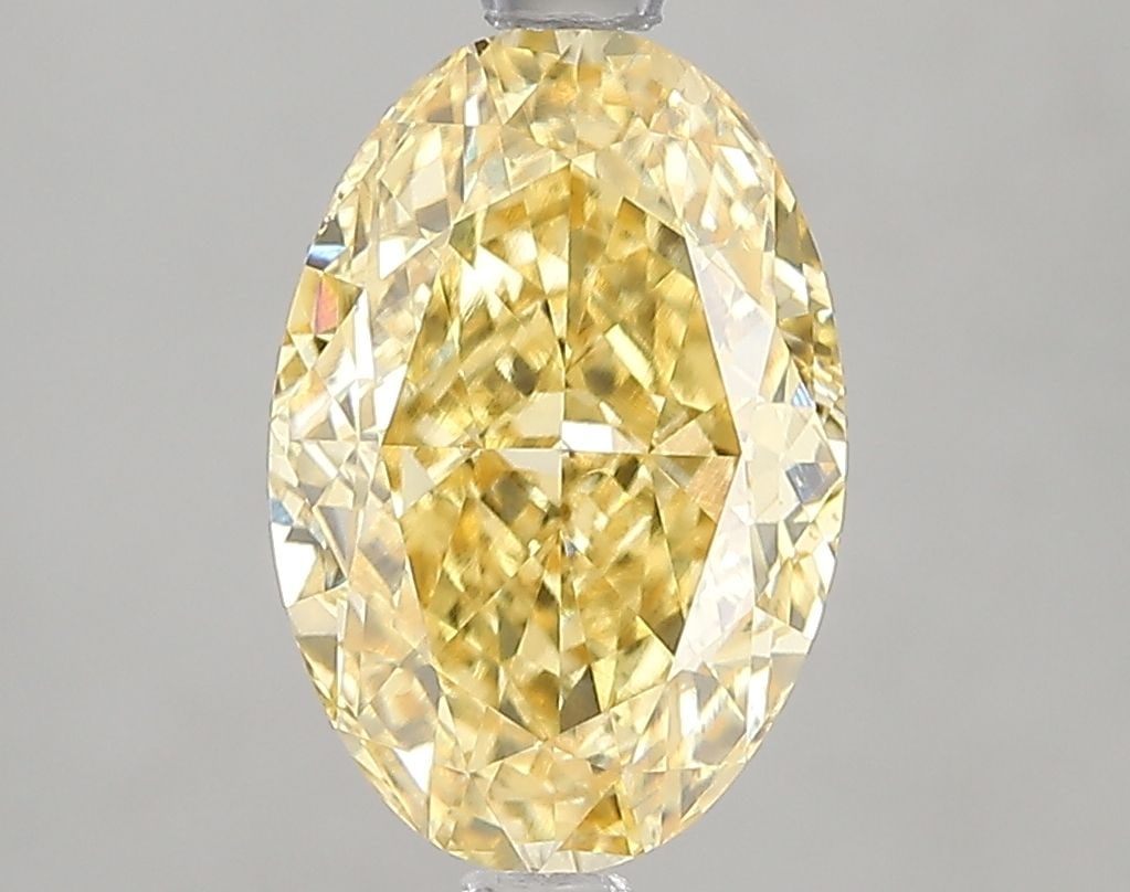 Loose Diamond - OVAL 3.0ct Fancy Intense Yellow SI1: Loose Diamond - OVAL 3.0ct Fancy Intense Yellow SI1 Source: This is a real non-mined Diamond that has been grown in a lab Shape: OVAL Carats: 3.0 Color: Fancy Intense Yellow Certification: IGI Video: