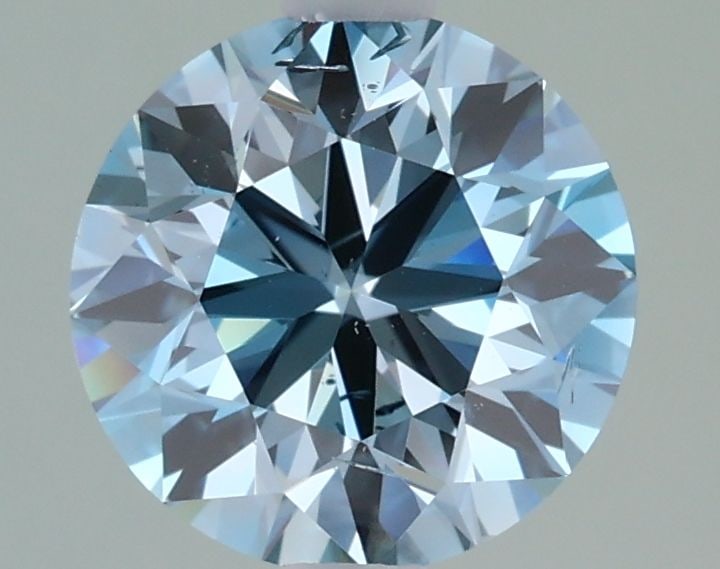 Loose Diamond - ROUND 1.52ct Fancy Greenish Blue SI2: Loose Diamond - ROUND 1.52ct Fancy Greenish Blue SI2 Source: This is a real non-mined Diamond that has been grown in a lab Shape: ROUND Carats: 1.52 Color: Fancy Greenish Blue Certification: IGI Video