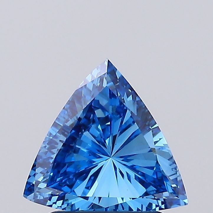 Loose Diamond - TRIANGULAR 1.0ct Fancy Vivid Blue VS1: Loose Diamond - TRIANGULAR 1.0ct Fancy Vivid Blue VS1 Source: This is a real non-mined Diamond that has been grown in a lab Shape: TRIANGULAR Carats: 1.0 Color: Fancy Vivid Blue Certification: IGI Vid