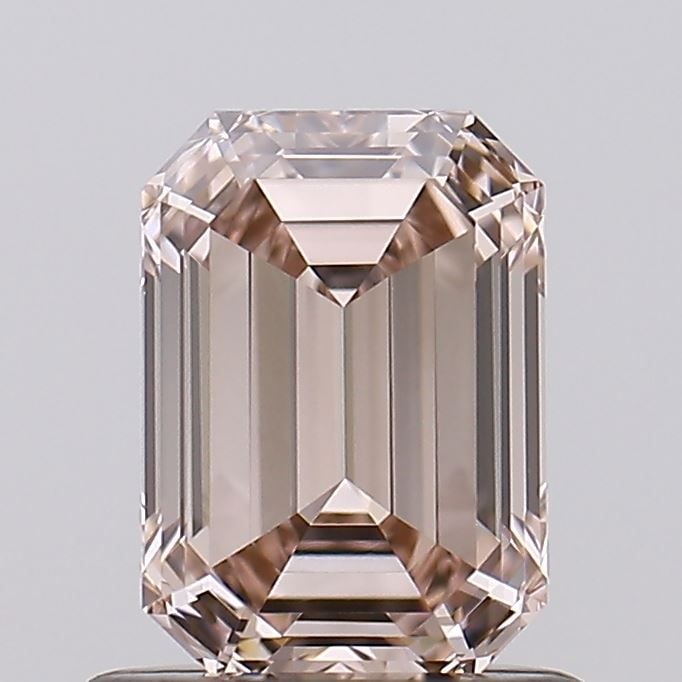 Loose Diamond - EMERALD 0.92ct Fancy Light Brown VVS2: Loose Diamond - EMERALD 0.92ct Fancy Light Brown VVS2 Source: This is a real non-mined Diamond that has been grown in a lab Shape: EMERALD Carats: 0.92 Color: Fancy Light Brown Certification: NONE Vid