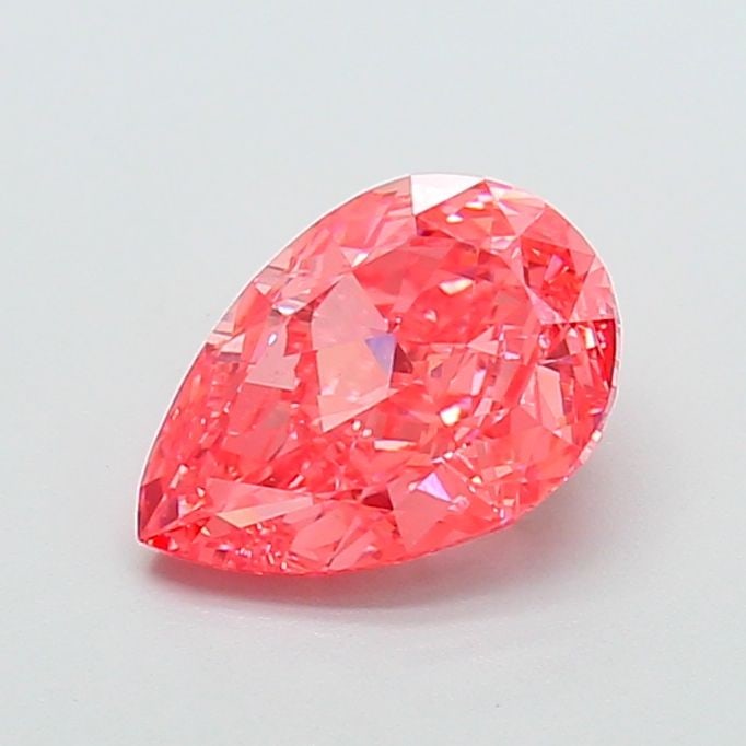 Loose Diamond - PEAR 2.89ct Fancy Vivid Pink VVS2: Loose Diamond - PEAR 2.89ct Fancy Vivid Pink VVS2 Source: This is a real non-mined Diamond that has been grown in a lab Shape: PEAR Carats: 2.89 Color: Fancy Vivid Pink Certification: IGI Video: