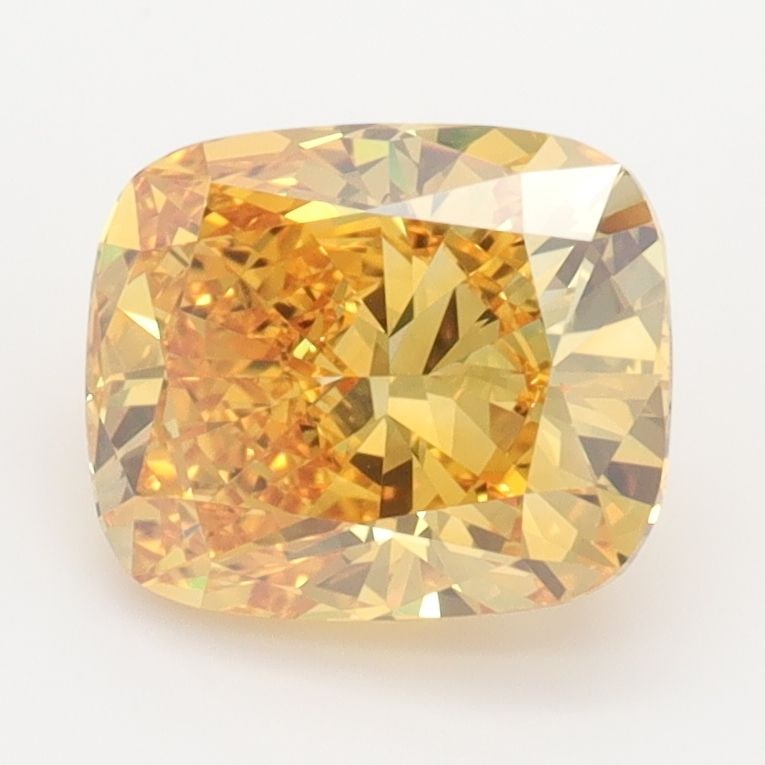 Loose Diamond - CUSHION BRILLIANT 2.01ct Fancy Vivid Yellow VVS1: Loose Diamond - CUSHION BRILLIANT 2.01ct Fancy Vivid Yellow VVS1 Source: This is a real non-mined Diamond that has been grown in a lab Shape: CUSHION BRILLIANT Carats: 2.01 Color: Fancy Vivid Yellow C