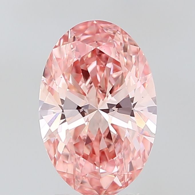 Loose Diamond - OVAL 2.29ct Fancy Vivid Pink VS1: Loose Diamond - OVAL 2.29ct Fancy Vivid Pink VS1 Source: This is a real non-mined Diamond that has been grown in a lab Shape: OVAL Carats: 2.29 Color: Fancy Vivid Pink Certification: IGI Video: