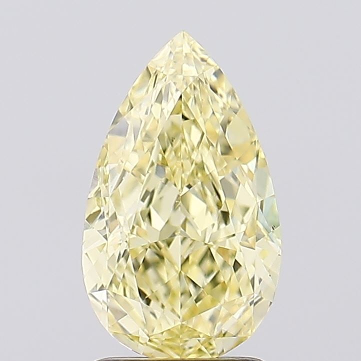 Loose Diamond - PEAR 1.52ct Fancy Intense Yellow VS1: Loose Diamond - PEAR 1.52ct Fancy Intense Yellow VS1 Source: This is a real non-mined Diamond that has been grown in a lab Shape: PEAR Carats: 1.52 Color: Fancy Intense Yellow Certification: IGI Video