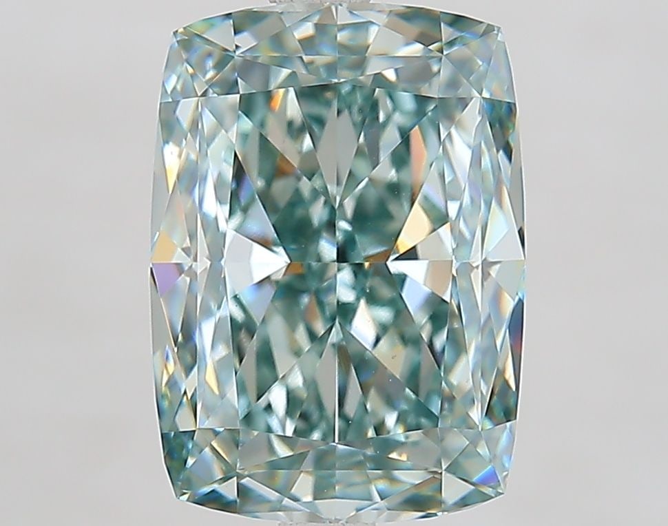 Loose Diamond - CUSHION MODIFIED 5.02ct Fancy Intense Green VS1: Loose Diamond - CUSHION MODIFIED 5.02ct Fancy Intense Green VS1 Source: This is a real non-mined Diamond that has been grown in a lab Shape: CUSHION MODIFIED Carats: 5.02 Color: Fancy Intense Green Ce