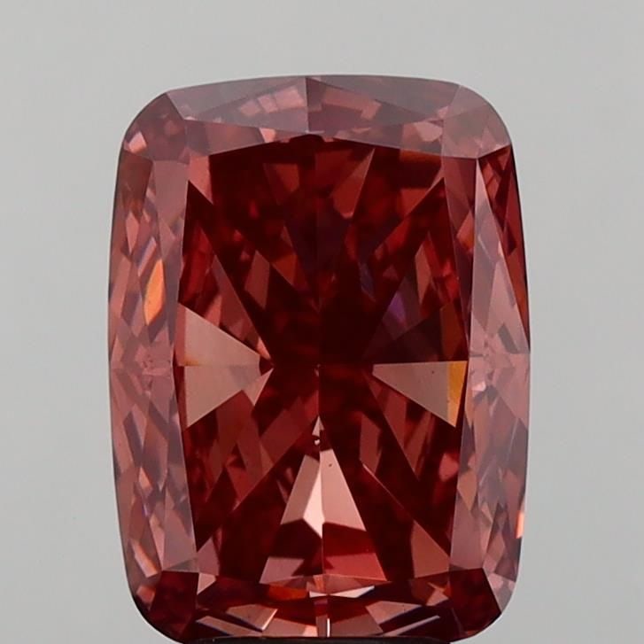 Loose Diamond - CUSHION MODIFIED 5.21ct Fancy Deep Brownish Pink VS1 (1 of 1)