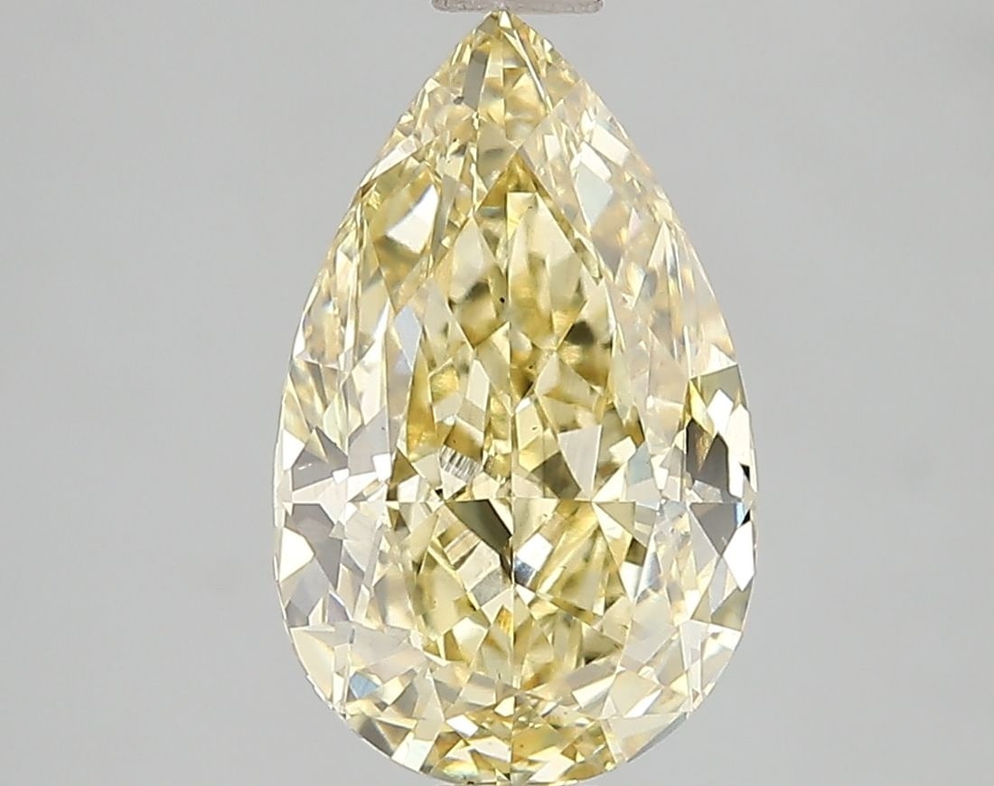 Loose Diamond - PEAR 3.05ct Fancy Intense Yellow VS2: Loose Diamond - PEAR 3.05ct Fancy Intense Yellow VS2 Source: This is a real non-mined Diamond that has been grown in a lab Shape: PEAR Carats: 3.05 Color: Fancy Intense Yellow Certification: IGI Video