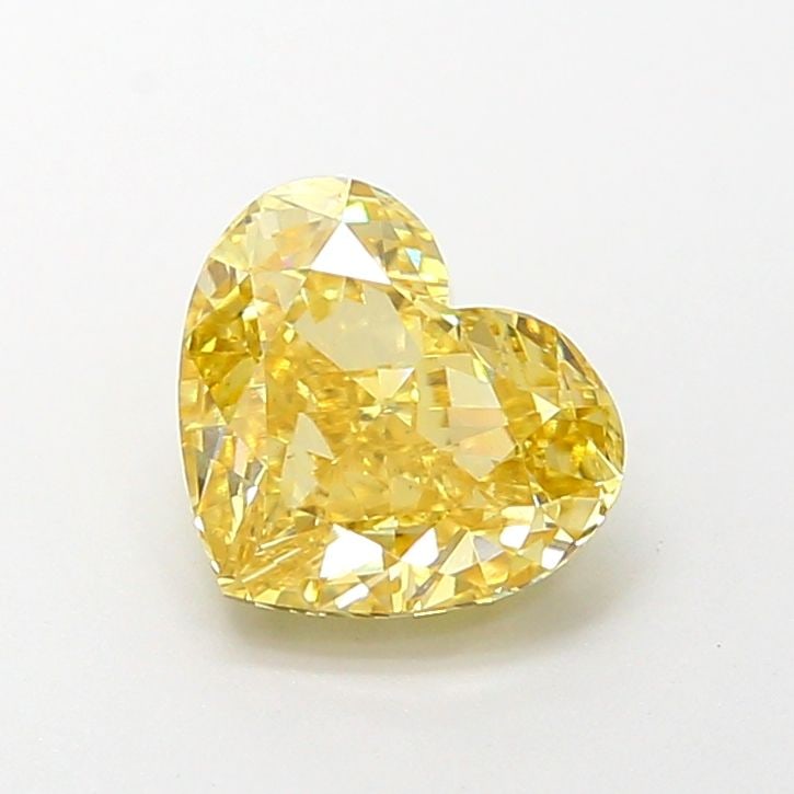 Loose Diamond - HEART 1.63ct Fancy Intense Yellow VS1: Loose Diamond - HEART 1.63ct Fancy Intense Yellow VS1 Source: This is a real non-mined Diamond that has been grown in a lab Shape: HEART Carats: 1.63 Color: Fancy Intense Yellow Certification: IGI Vid