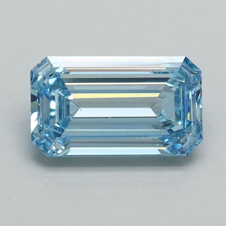 Loose Diamond - EMERALD 1.0ct Fancy Intense Blue VS1: Loose Diamond - EMERALD 1.0ct Fancy Intense Blue VS1 Source: This is a real non-mined Diamond that has been grown in a lab Shape: EMERALD Carats: 1.0 Color: Fancy Intense Blue Certification: IGI Video