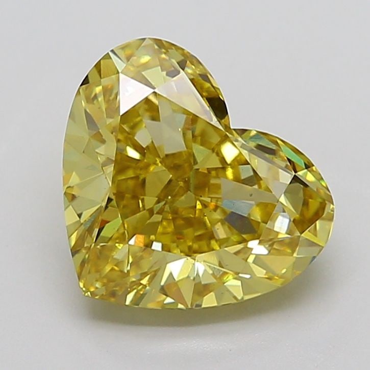 Loose Diamond - HEART 4.92ct Fancy Intense Yellow VS1: Loose Diamond - HEART 4.92ct Fancy Intense Yellow VS1 Source: This is a real non-mined Diamond that has been grown in a lab Shape: HEART Carats: 4.92 Color: Fancy Intense Yellow Certification: IGI The