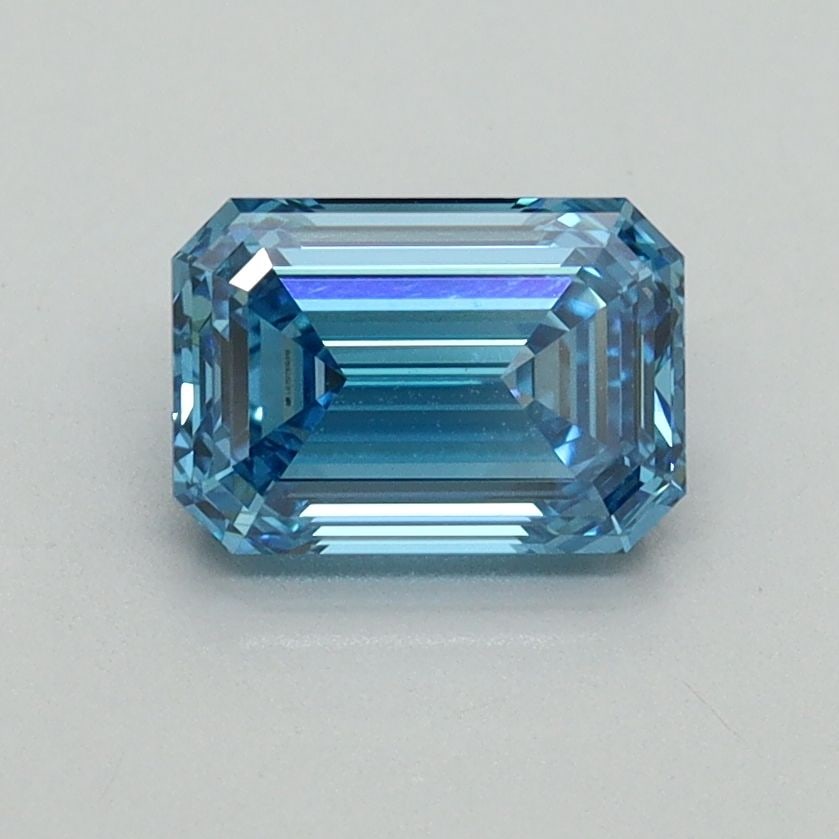 Loose Diamond - EMERALD 1.11ct Fancy Vivid Blue VVS2: Loose Diamond - EMERALD 1.11ct Fancy Vivid Blue VVS2 Source: This is a real non-mined Diamond that has been grown in a lab Shape: EMERALD Carats: 1.11 Color: Fancy Vivid Blue Certification: IGI Video: