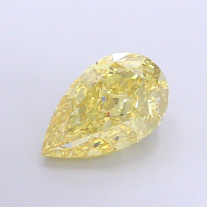 Loose Diamond - PEAR 3.84ct Fancy Intense Yellow VS1: Loose Diamond - PEAR 3.84ct Fancy Intense Yellow VS1 Source: This is a real non-mined Diamond that has been grown in a lab Shape: PEAR Carats: 3.84 Color: Fancy Intense Yellow Certification: IGI Video