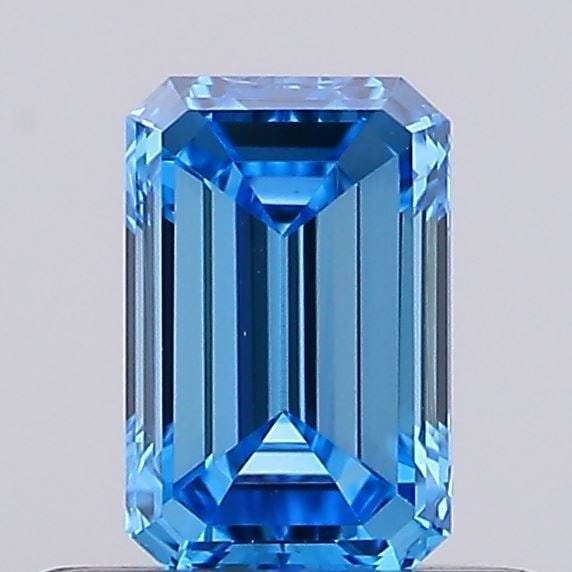 Loose Diamond - EMERALD 0.28ct Fancy Vivid Blue VS1: Loose Diamond - EMERALD 0.28ct Fancy Vivid Blue VS1 Source: This is a real non-mined Diamond that has been grown in a lab Shape: EMERALD Carats: 0.28 Color: Fancy Vivid Blue Certification: NONE Video: