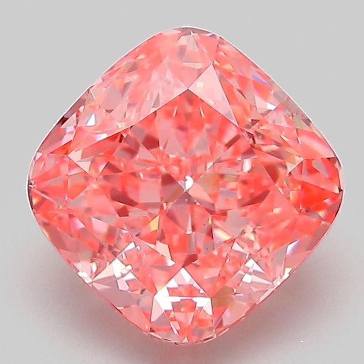 Loose Diamond - CUSHION MODIFIED 3.06ct Fancy Vivid Pink VS1: Loose Diamond - CUSHION MODIFIED 3.06ct Fancy Vivid Pink VS1 Source: This is a real non-mined Diamond that has been grown in a lab Shape: CUSHION MODIFIED Carats: 3.06 Color: Fancy Vivid Pink Certific