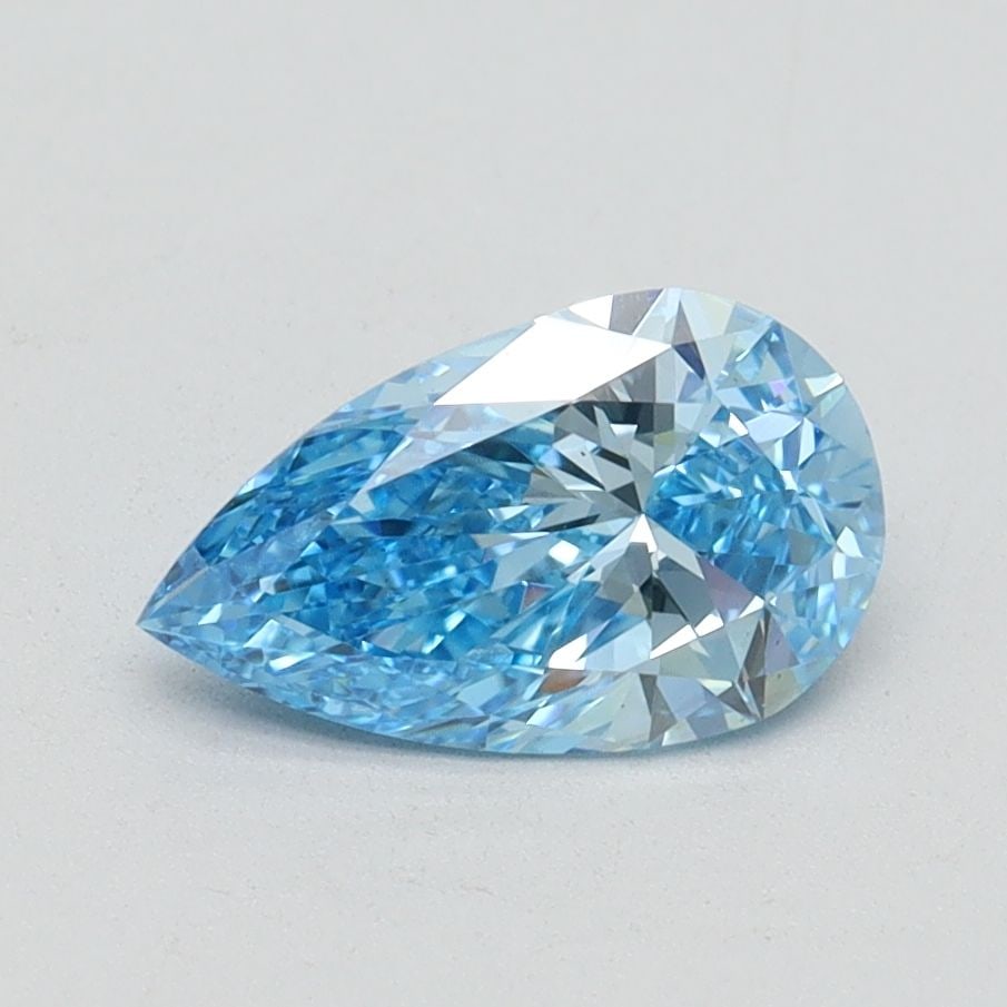 Loose Diamond - PEAR 1.0ct Fancy Vivid Blue VS1: Loose Diamond - PEAR 1.0ct Fancy Vivid Blue VS1 Source: This is a real non-mined Diamond that has been grown in a lab Shape: PEAR Carats: 1.0 Color: Fancy Vivid Blue Certification: IGI Video: