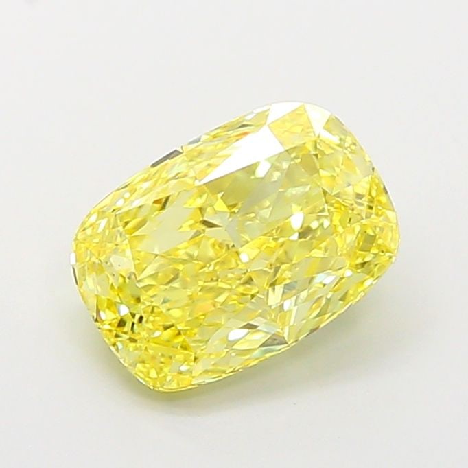 Loose Diamond - CUSHION MODIFIED 2.71ct Fancy Vivid Yellow VS1: Loose Diamond - CUSHION MODIFIED 2.71ct Fancy Vivid Yellow VS1 Source: This is a real non-mined Diamond that has been grown in a lab Shape: CUSHION MODIFIED Carats: 2.71 Color: Fancy Vivid Yellow Cert