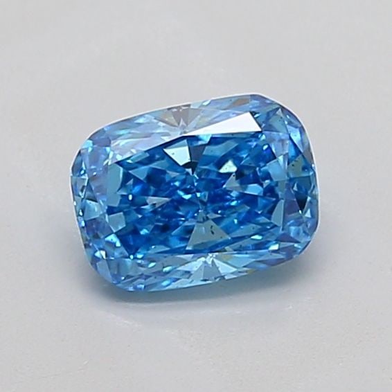 Loose Diamond - CUSHION MODIFIED 1.03ct Fancy Vivid Blue SI1: Loose Diamond - CUSHION MODIFIED 1.03ct Fancy Vivid Blue SI1 Source: This is a real non-mined Diamond that has been grown in a lab Shape: CUSHION MODIFIED Carats: 1.03 Color: Fancy Vivid Blue Certific