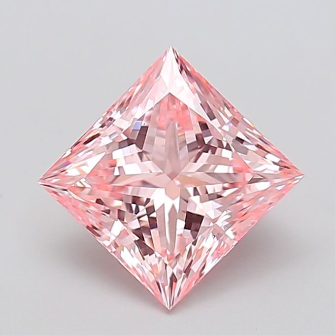 Loose Diamond - PRINCESS 3.02ct Fancy Intense Pink VS1: Loose Diamond - PRINCESS 3.02ct Fancy Intense Pink VS1 Source: This is a real non-mined Diamond that has been grown in a lab Shape: PRINCESS Carats: 3.02 Color: Fancy Intense Pink Certification: IGI V
