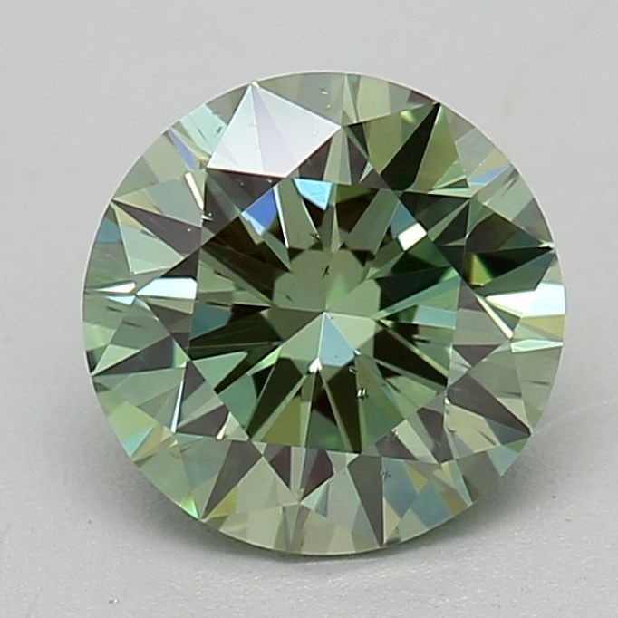 Ideal Loose Diamond - ROUND 0.92ct Fancy Intense Green VS2: Ideal Loose Diamond - ROUND 0.92ct Fancy Intense Green VS2 Source: This is a real non-mined Diamond that has been grown in a lab Shape: ROUND Carats: 0.92 Color: Fancy Intense Green Certification: IGI