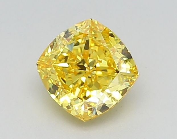 Loose Diamond - CUSHION MODIFIED 1.26ct Fancy Vivid Yellow IF: Loose Diamond - CUSHION MODIFIED 1.26ct Fancy Vivid Yellow IF Source: This is a real non-mined Diamond that has been grown in a lab Shape: CUSHION MODIFIED Carats: 1.26 Color: Fancy Vivid Yellow Certi