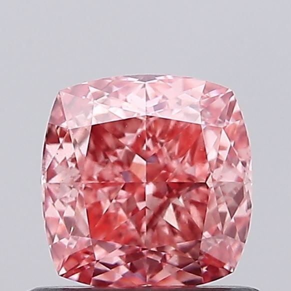 Loose Diamond - CUSHION MODIFIED 0.95ct Fancy Vivid Pink VS2: Loose Diamond - CUSHION MODIFIED 0.95ct Fancy Vivid Pink VS2 Source: This is a real non-mined Diamond that has been grown in a lab Shape: CUSHION MODIFIED Carats: 0.95 Color: Fancy Vivid Pink Certific