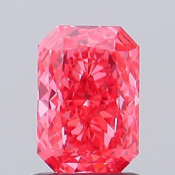 Loose Diamond - RADIANT 1.09ct Fancy Vivid Pink VS1: Loose Diamond - RADIANT 1.09ct Fancy Vivid Pink VS1 Source: This is a real non-mined Diamond that has been grown in a lab Shape: RADIANT Carats: 1.09 Color: Fancy Vivid Pink Certification: IGI Video: