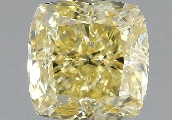 Loose Diamond - CUSHION MODIFIED 1.18ct Fancy Intense Yellow VVS2: Loose Diamond - CUSHION MODIFIED 1.18ct Fancy Intense Yellow VVS2 Source: This is a real non-mined Diamond that has been grown in a lab Shape: CUSHION MODIFIED Carats: 1.18 Color: Fancy Intense Yellow