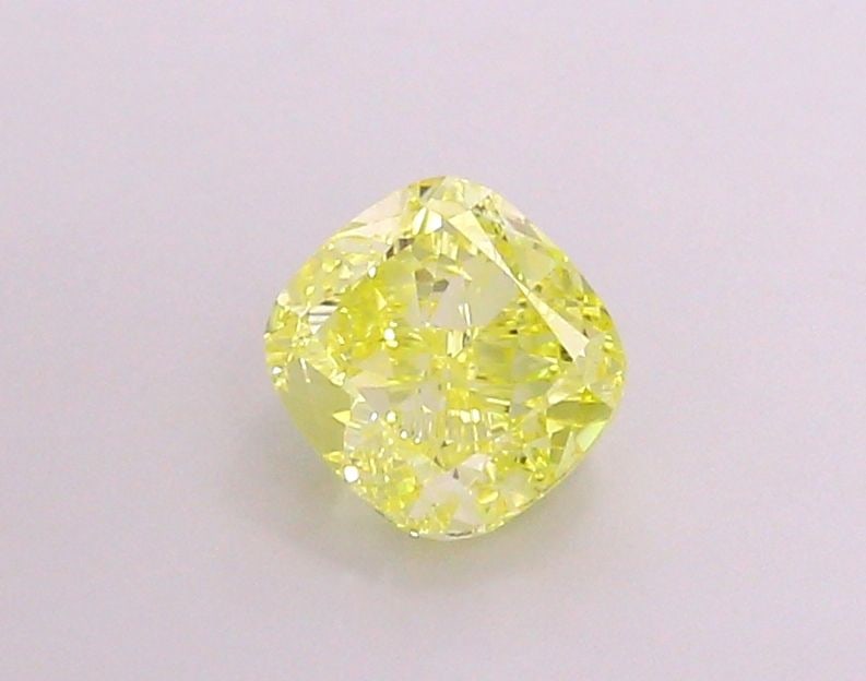 Loose Diamond - CUSHION MODIFIED 1.51ct Fancy Vivid Yellow VVS1: Loose Diamond - CUSHION MODIFIED 1.51ct Fancy Vivid Yellow VVS1 Source: This is a real non-mined Diamond that has been grown in a lab Shape: CUSHION MODIFIED Carats: 1.51 Color: Fancy Vivid Yellow Cer