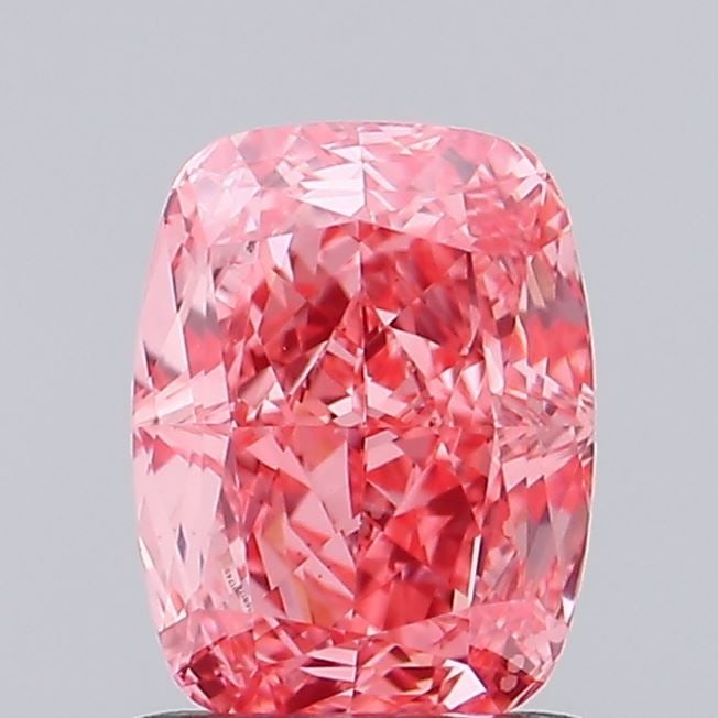 Loose Diamond - CUSHION MODIFIED 1.24ct Fancy Vivid Pink VVS2: Loose Diamond - CUSHION MODIFIED 1.24ct Fancy Vivid Pink VVS2 Source: This is a real non-mined Diamond that has been grown in a lab Shape: CUSHION MODIFIED Carats: 1.24 Color: Fancy Vivid Pink Certifi