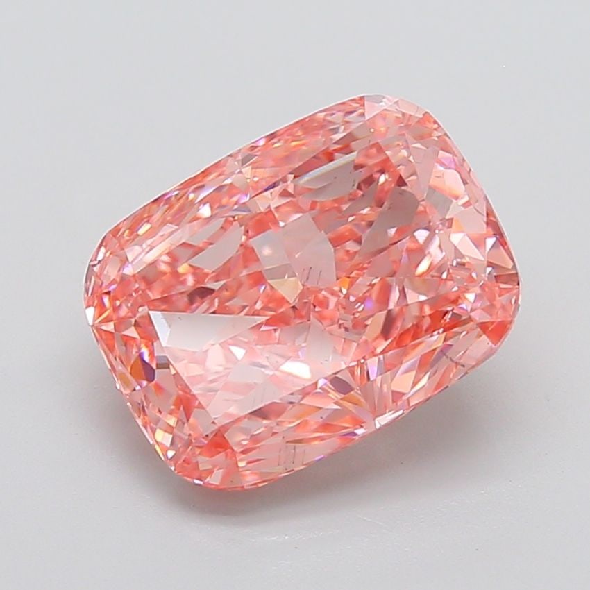 Loose Diamond - CUSHION MODIFIED 7.36ct Fancy Vivid Pink VS2: Loose Diamond - CUSHION MODIFIED 7.36ct Fancy Vivid Pink VS2 Source: This is a real non-mined Diamond that has been grown in a lab Shape: CUSHION MODIFIED Carats: 7.36 Color: Fancy Vivid Pink Certific