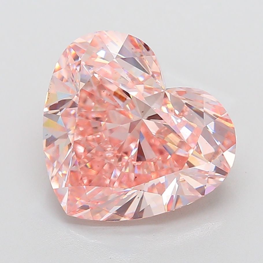 Loose Diamond - HEART 10.03ct Fancy Intense Pink VS2: Loose Diamond - HEART 10.03ct Fancy Intense Pink VS2 Source: This is a real non-mined Diamond that has been grown in a lab Shape: HEART Carats: 10.03 Color: Fancy Intense Pink Certification: IGI Video