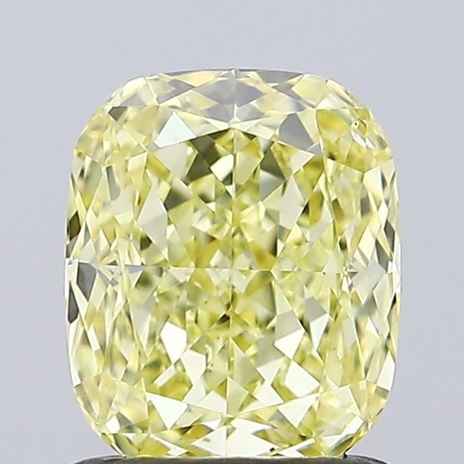 Loose Diamond - CUSHION MODIFIED 1.07ct Fancy Intense Yellow VS2: Loose Diamond - CUSHION MODIFIED 1.07ct Fancy Intense Yellow VS2 Source: This is a real non-mined Diamond that has been grown in a lab Shape: CUSHION MODIFIED Carats: 1.07 Color: Fancy Intense Yellow 