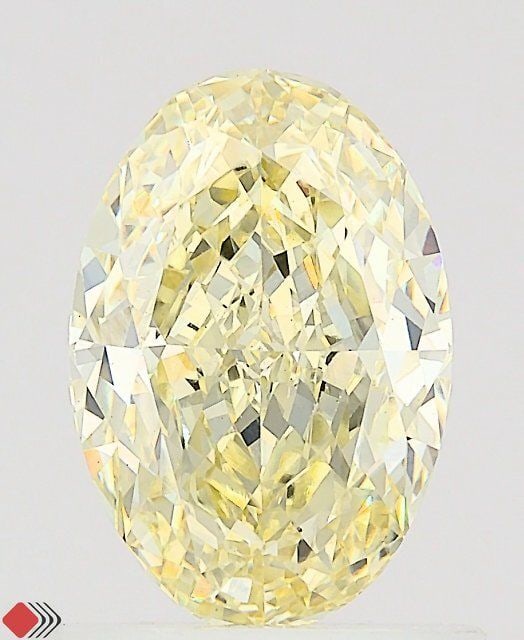 Loose Diamond - OVAL 1.02ct Fancy Light Yellow VS1: Loose Diamond - OVAL 1.02ct Fancy Light Yellow VS1 Source: This is a real non-mined Diamond that has been grown in a lab Shape: OVAL Carats: 1.02 Color: Fancy Light Yellow Certification: IGI Video: