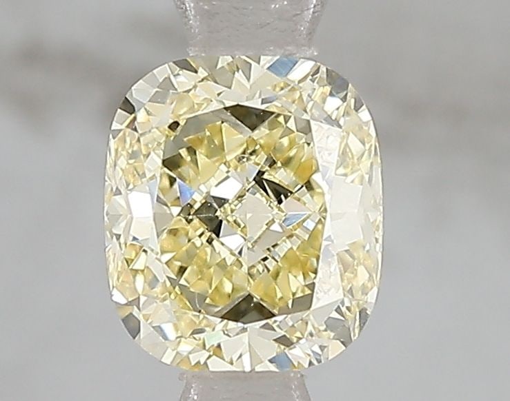 Loose Diamond - CUSHION BRILLIANT 1.0ct Fancy Intense Yellow VS1: Loose Diamond - CUSHION BRILLIANT 1.0ct Fancy Intense Yellow VS1 Source: This is a real non-mined Diamond that has been grown in a lab Shape: CUSHION BRILLIANT Carats: 1.0 Color: Fancy Intense Yellow 