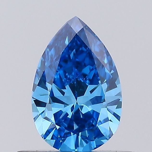 Loose Diamond - PEAR 0.26ct Fancy Vivid Blue VVS2: Loose Diamond - PEAR 0.26ct Fancy Vivid Blue VVS2 Source: This is a real non-mined Diamond that has been grown in a lab Shape: PEAR Carats: 0.26 Color: Fancy Vivid Blue Certification: NONE Video: