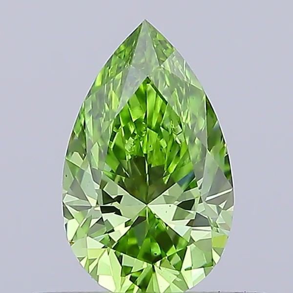 Loose Diamond - PEAR 0.49ct Fancy Vivid Green VS1: Loose Diamond - PEAR 0.49ct Fancy Vivid Green VS1 Source: This is a real non-mined Diamond that has been grown in a lab Shape: PEAR Carats: 0.49 Color: Fancy Vivid Green Certification: IGI Video: