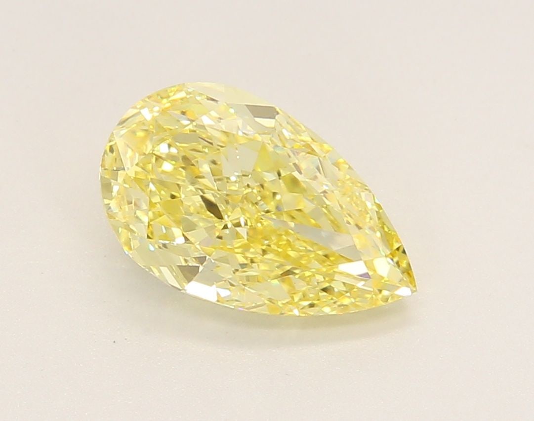 Loose Diamond - PEAR 2.08ct Fancy Intense Yellow VS1: Loose Diamond - PEAR 2.08ct Fancy Intense Yellow VS1 Source: This is a real non-mined Diamond that has been grown in a lab Shape: PEAR Carats: 2.08 Color: Fancy Intense Yellow Certification: IGI Video