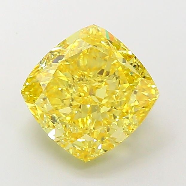 Loose Diamond - CUSHION MODIFIED 6.01ct Fancy Vivid Yellow VS1: Loose Diamond - CUSHION MODIFIED 6.01ct Fancy Vivid Yellow VS1 Source: This is a real non-mined Diamond that has been grown in a lab Shape: CUSHION MODIFIED Carats: 6.01 Color: Fancy Vivid Yellow Cert