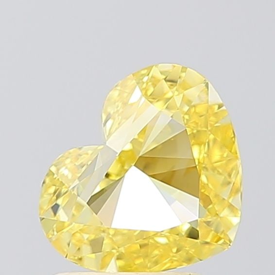 Loose Diamond - HEART 1.51ct Fancy Vivid Yellow IF: Loose Diamond - HEART 1.51ct Fancy Vivid Yellow IF Source: This is a real non-mined Diamond that has been grown in a lab Shape: HEART Carats: 1.51 Color: Fancy Vivid Yellow Certification: IGI Video: