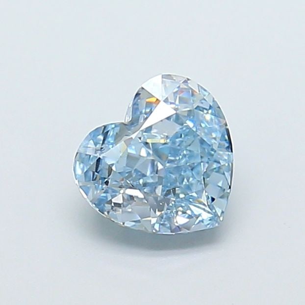 Loose Diamond - HEART 1.08ct Fancy Vivid Blue VVS2: Loose Diamond - HEART 1.08ct Fancy Vivid Blue VVS2 Source: This is a real non-mined Diamond that has been grown in a lab Shape: HEART Carats: 1.08 Color: Fancy Vivid Blue Certification: IGI Video: