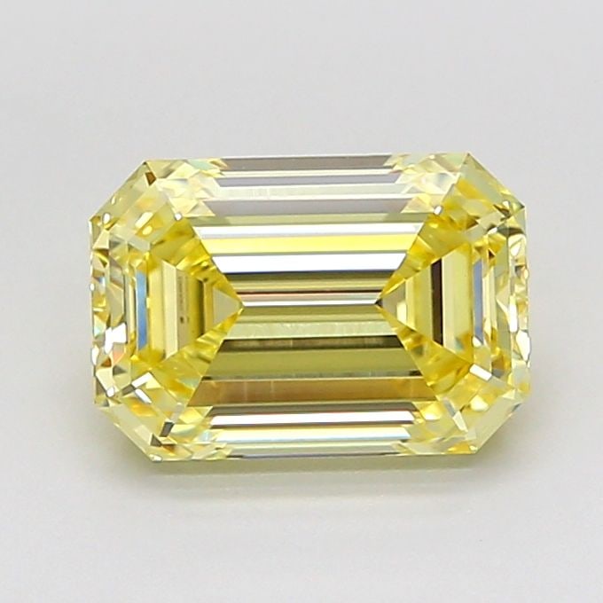 Loose Diamond - EMERALD 2.55ct Fancy Yellow VVS2: Loose Diamond - EMERALD 2.55ct Fancy Yellow VVS2 Source: This is a real non-mined Diamond that has been grown in a lab Shape: EMERALD Carats: 2.55 Color: Fancy Yellow Certification: IGI Video: