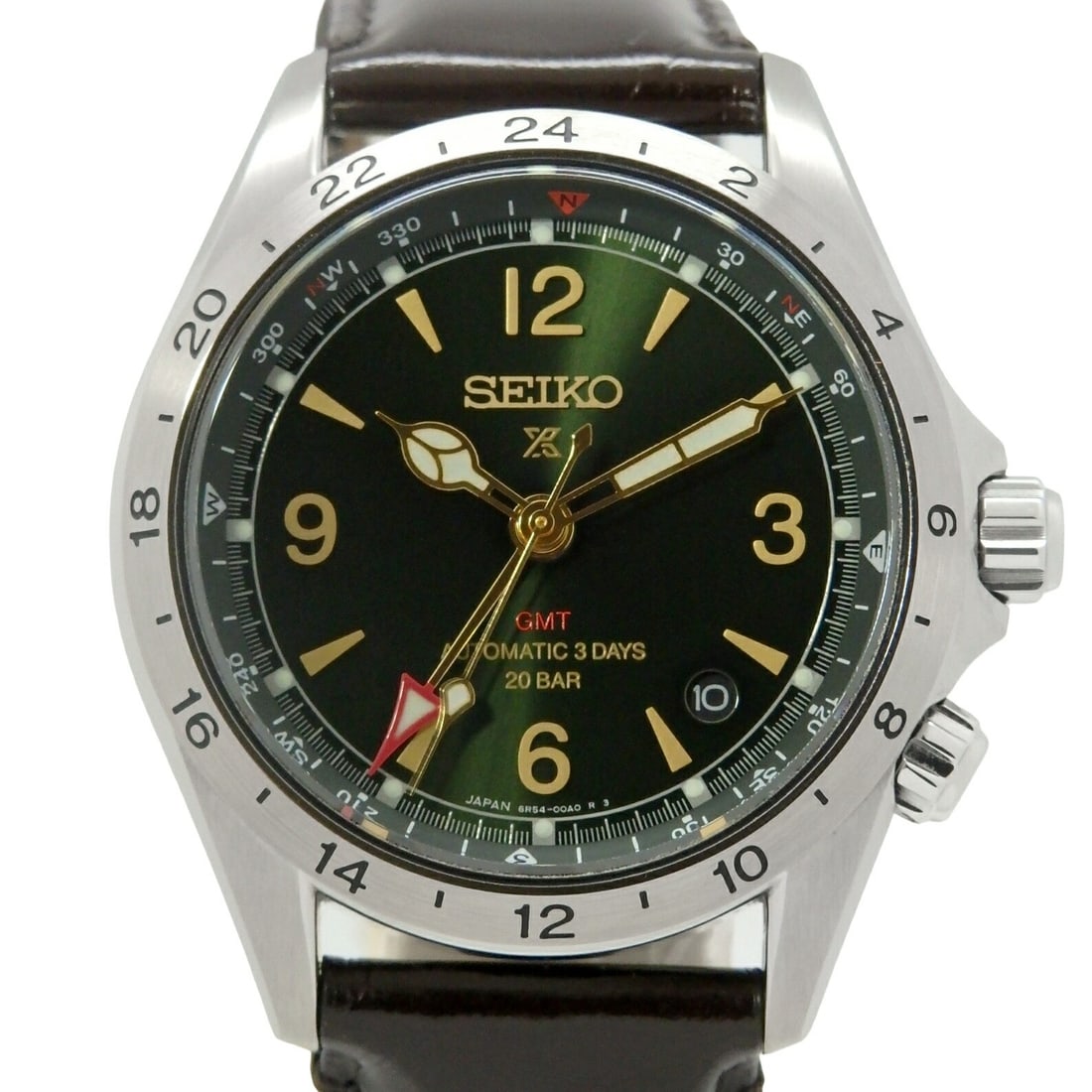 Seiko Prospex Alpinist Mechanical GMT Men's Wristwatch SBEJ005: Seiko Prospex Alpinist Mechanical GMT Men's Wristwatch SBEJ005 This is a Seiko Prospex Alpinist SBEJ005 mechanical GMT wristwatch designed for men. It features a mechanical movement and is crafted in 