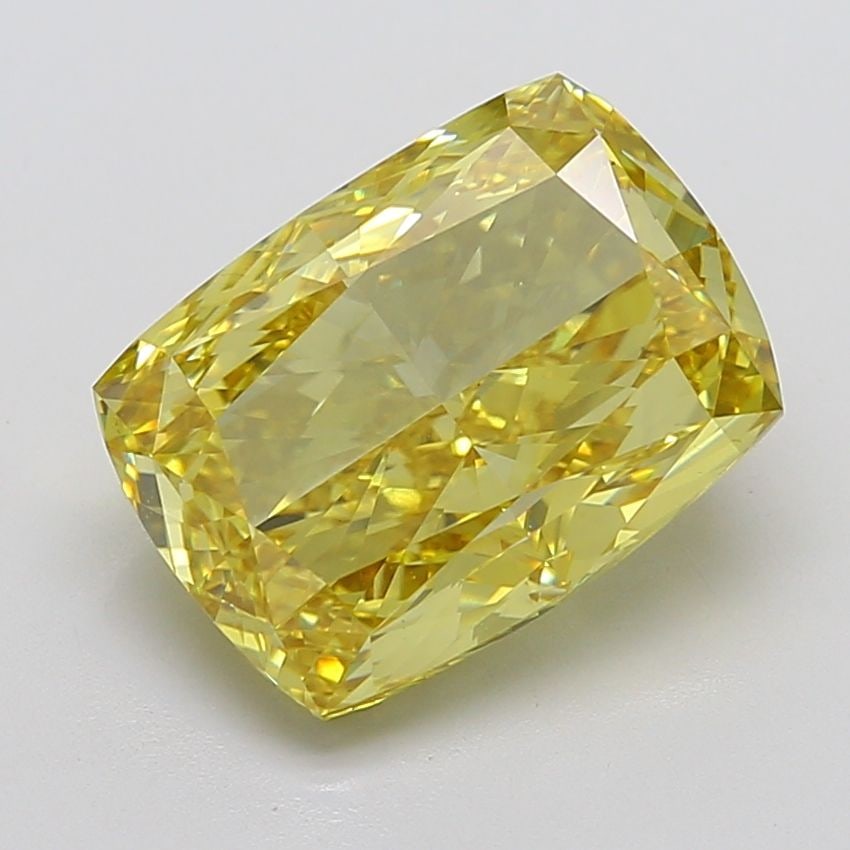 Loose Diamond - CUSHION MODIFIED 10.04ct Fancy Intense Yellow VS1: Loose Diamond - CUSHION MODIFIED 10.04ct Fancy Intense Yellow VS1 Source: This is a real non-mined Diamond that has been grown in a lab Shape: CUSHION MODIFIED Carats: 10.04 Color: Fancy Intense Yello