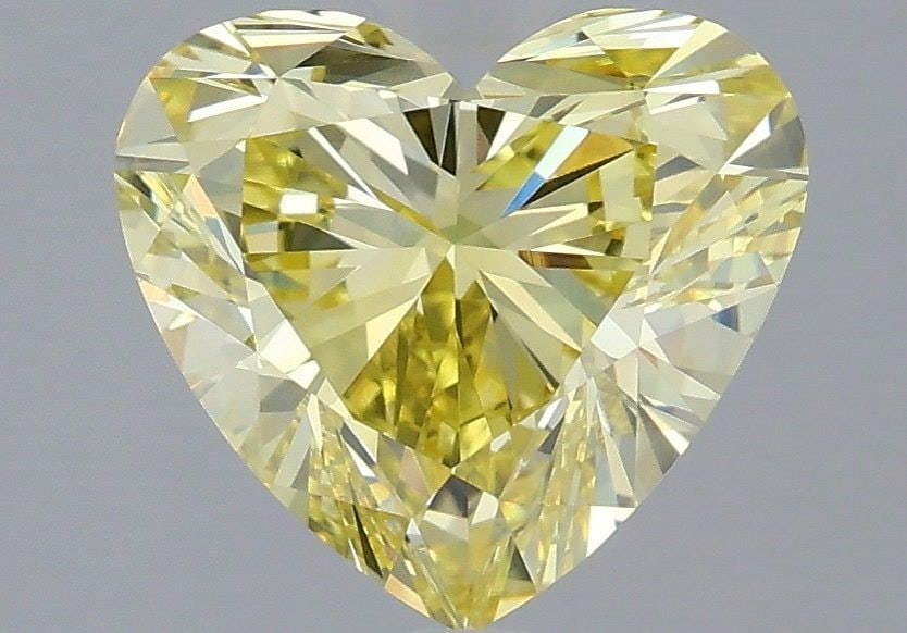 Loose Diamond - HEART 1.85ct Fancy Intense Yellow VVS2: Loose Diamond - HEART 1.85ct Fancy Intense Yellow VVS2 Source: This is a real non-mined Diamond that has been grown in a lab Shape: HEART Carats: 1.85 Color: Fancy Intense Yellow Certification: IGI Vi