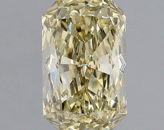 Loose Diamond - RADIANT 1.42ct Fancy Yellow VVS1: Loose Diamond - RADIANT 1.42ct Fancy Yellow VVS1 Source: This is a real non-mined Diamond that has been grown in a lab Shape: RADIANT Carats: 1.42 Color: Fancy Yellow Certification: IGI Video:
