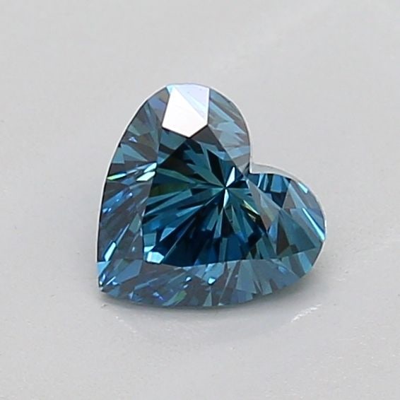 Loose Diamond - HEART 0.52ct Fancy Vivid Blue VS1: Loose Diamond - HEART 0.52ct Fancy Vivid Blue VS1 Source: This is a real non-mined Diamond that has been grown in a lab Shape: HEART Carats: 0.52 Color: Fancy Vivid Blue Certification: IGI The Diamond