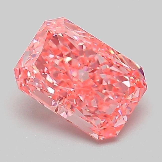 Loose Diamond - RADIANT 1.01ct Fancy Vivid Pink VS1: Loose Diamond - RADIANT 1.01ct Fancy Vivid Pink VS1 Source: This is a real non-mined Diamond that has been grown in a lab Shape: RADIANT Carats: 1.01 Color: Fancy Vivid Pink Certification: IGI Video: