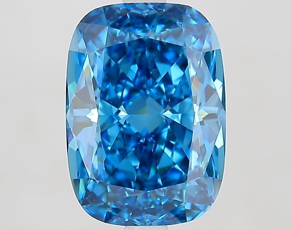 Loose Diamond - CUSHION MODIFIED 3.5ct Fancy Vivid Blue VS1: Loose Diamond - CUSHION MODIFIED 3.5ct Fancy Vivid Blue VS1 Source: This is a real non-mined Diamond that has been grown in a lab Shape: CUSHION MODIFIED Carats: 3.5 Color: Fancy Vivid Blue Certificat