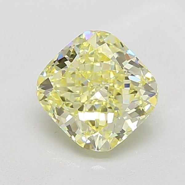 Loose Diamond - CUSHION MODIFIED 1.13ct Fancy Light Yellow VVS2: Loose Diamond - CUSHION MODIFIED 1.13ct Fancy Light Yellow VVS2 Source: This is a real non-mined Diamond that has been grown in a lab Shape: CUSHION MODIFIED Carats: 1.13 Color: Fancy Light Yellow Cer